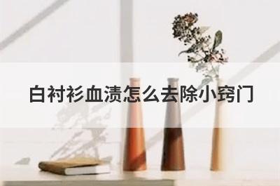 白衬衫血渍怎么去除小窍门(床单血渍去除小窍门)