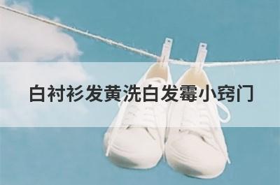 白衬衫发黄洗白发霉小窍门