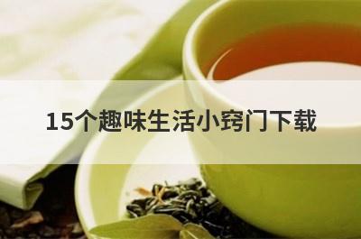 15个趣味生活小窍门下载