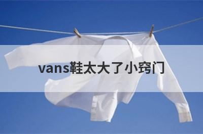 vans鞋太大了小窍门