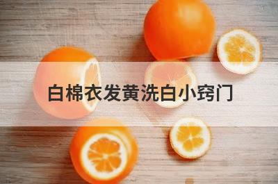 白棉衣发黄洗白小窍门