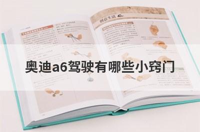 奥迪a6驾驶有哪些小窍门