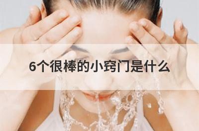 6个很棒的小窍门是什么