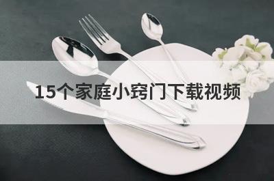 15个家庭小窍门下载视频
