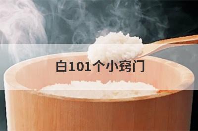 白101个小窍门