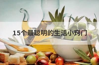 15个最聪明的生活小窍门