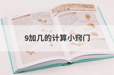 9加几的计算小窍门