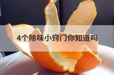 4个除味小窍门你知道吗