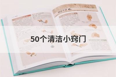 50个清洁小窍门