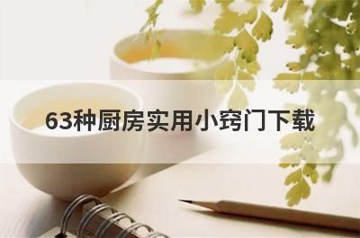 63种厨房实用小窍门下载