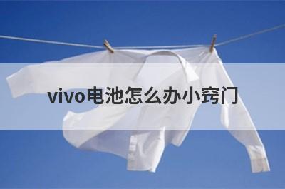 vivo电池怎么办小窍门