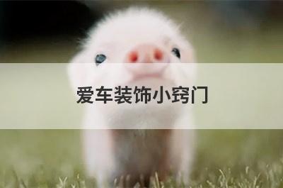 爱车装饰小窍门