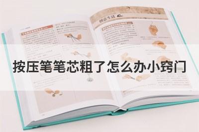 按压笔笔芯粗了怎么办小窍门