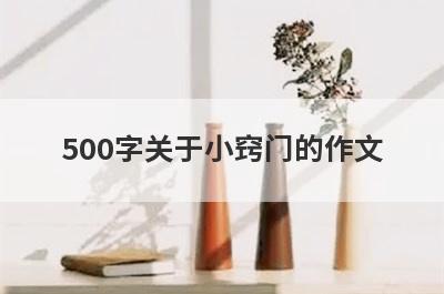 500字关于小窍门的作文