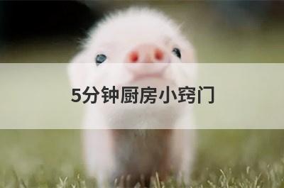 5分钟厨房小窍门