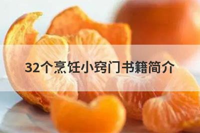 32个烹饪小窍门书籍简介