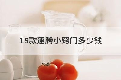 19款速腾小窍门多少钱