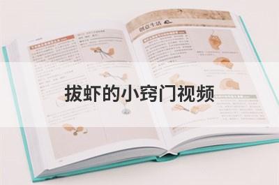 拔虾的小窍门视频