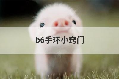 b6手环小窍门