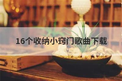 16个收纳小窍门歌曲下载