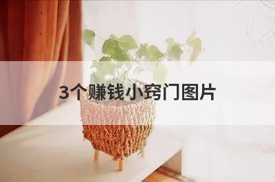 3个赚钱小窍门图片
