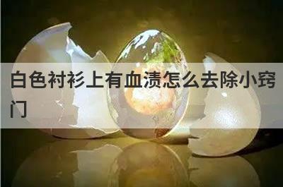 白色衬衫上有血渍怎么去除小窍
门
