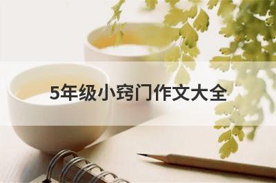 5年级小窍门作文大全
