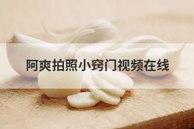 阿爽拍照小窍门视频在线