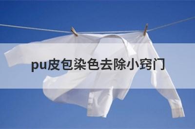 pu皮包染色去除小窍门