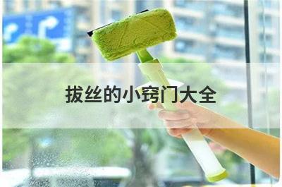 拔丝的小窍门大全