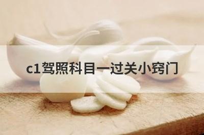 c1驾照科目一过关小窍门