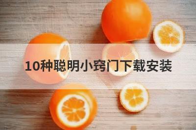 10种聪明小窍门下载安装