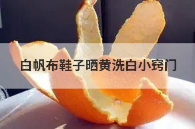 白帆布鞋子晒黄洗白小窍门