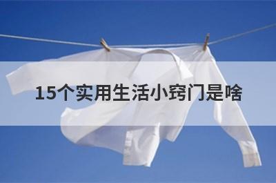 15个实用生活小窍门是啥