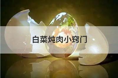 白菜炖肉小窍门