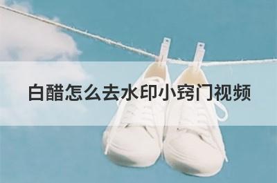 白醋怎么去水印小窍门视频