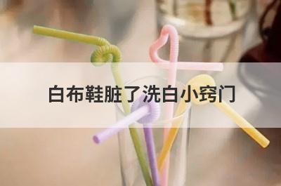 白布鞋脏了洗白小窍门