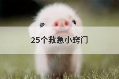 25个救急小窍门
