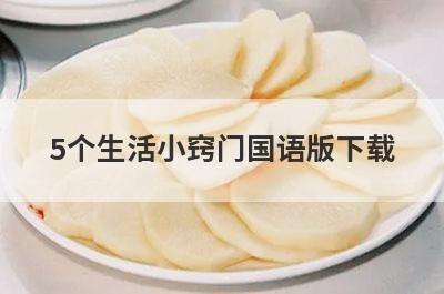 5个生活小窍门国语版下载