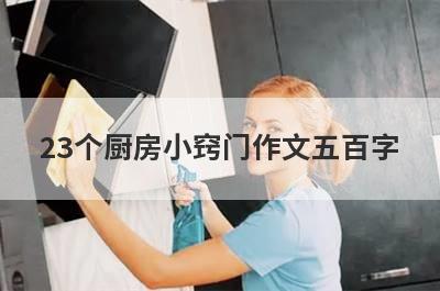23个厨房小窍门作文五百字