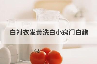 白衬衣发黄洗白小窍门白醋