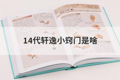 14代轩逸小窍门是啥