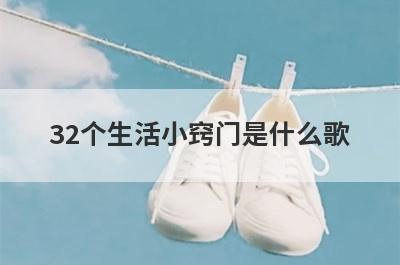 32个生活小窍门是什么歌