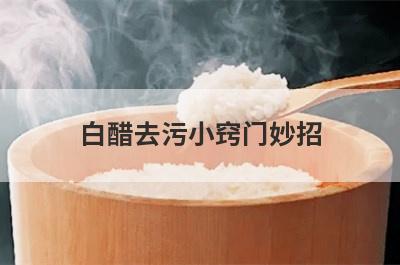 白醋去污小窍门妙招