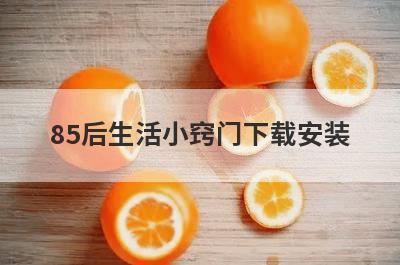 85后生活小窍门下载安装