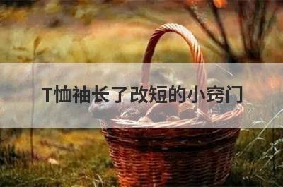 T恤袖长了改短的小窍门
