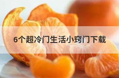 6个超冷门生活小窍门下载