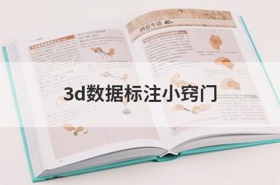 3d数据标注小窍门