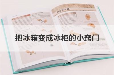 把冰箱变成冰柜的小窍门
