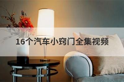 16个汽车小窍门全集视频